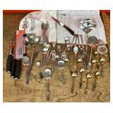 Large group of collectible flatware