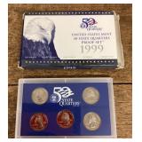 1999 US Mint proof quarter set