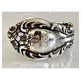 Oneida sterling silver spoon ring
