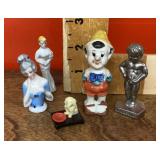 Small figures --half-doll, Pinocchio, Brussels boy