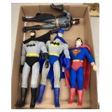 Batmand and Superman action figures