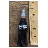 Glass Coke bottle ornament