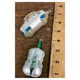 2 mercury glass ornaments