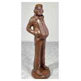 R. Wetherbee resin sculpture of WWII pilot 11.5"