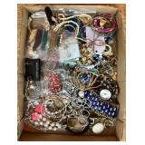 Box of costume jewelry