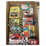 Box of diecast cars