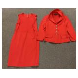 St John red dress and jacket Size 14/16