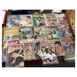 Group of vintage sports magazines