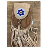 Native American beaded pouch