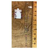 Sterling Swarovski crystal necklace and earrings