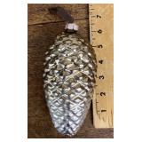 Large mercury glass pinecone ornament