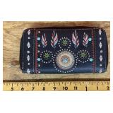 Southwest style clutch purse wallet