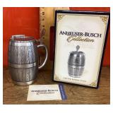 Anheuser-Busch pewter barrel beer stein