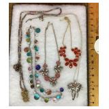 5 costume jewelry necklaces