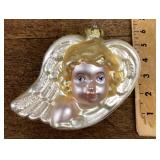 Large mercury glass angel ornament