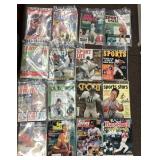 Group of vintage sports magazines
