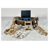 16-piece hand carved Noah