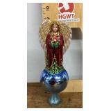 Mercury glass angel Christmas tree topper