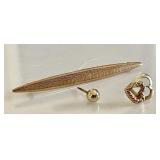 10k and 14k gold cleanup lot