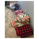 Collection of sheets and blankets