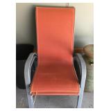 Pair of stacking patio chairs