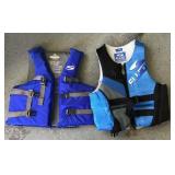 2 adult life jackets