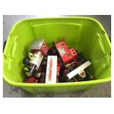 Christmas train in tub