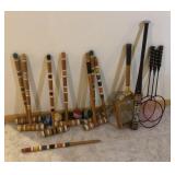 Croquet, tennis, badminton, baseball