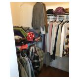 Contents of master closet