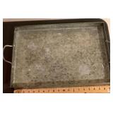 Industrial metal tray