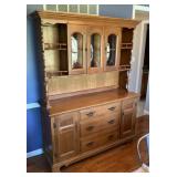 2 pc step back maple hutch