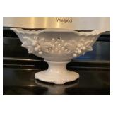 Ceramic compote with applied grapes