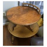 2-tier early American maple table