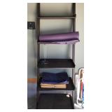 Ladder shelf and contents