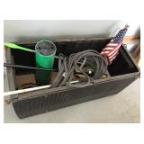 20" x 48" storage container and contents