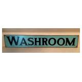 Washroom sign 3.5 x 19.5