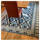 Geometric Native American inspired area rug