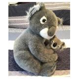 Plush koala mom and baby