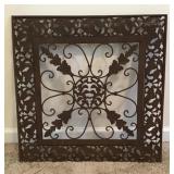 23" square metal wall art
