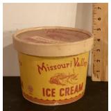 Missouri Valley ice cream carton