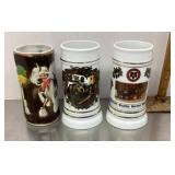 3 beer steins