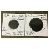 2 Antique European coins