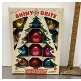 Box of Shiny Brite ornaments