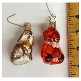 2 Mercury glass ornaments
