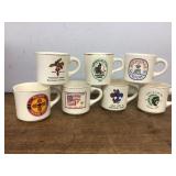 1970s Boy Scout coffee mugs x7