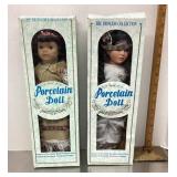 2 porcelain dolls