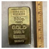 Replica gold bar paperweight