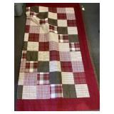 Woolrich patchwork cotton bed topper