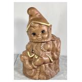 Vintage Twin Winton ceramic gnome cookie jar