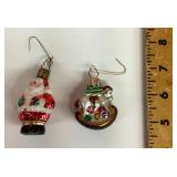 2 Mercury glass ornaments